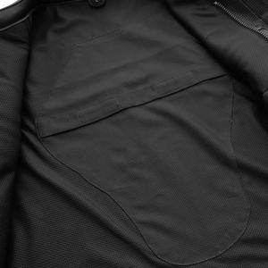 เสื้อกั๊กหนังทรงหลวมแบบมีซิป แบรนด์ High Street คุณภาพสูง แฟชั่นวินเทจสำหรับผู้ชาย สไตล์นักขี่มอเตอร์ไซค์ - Product Image 5