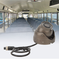 Caméra dôme pour véhicule AHD 1080P | Caméra de recul étanche avec 12 LED IR pour vision nocturne, boîtier métallique, pour autobus scolaire, camion, fourgonnette