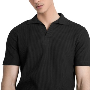 Cuello en V de Primera Calidad 100% Algodón con Tejido Waffle Antiarrugas Estampado para Camisa con Logotipo Personalizado - Product Image 3