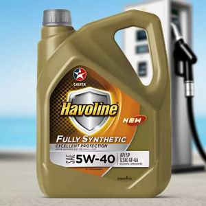 CALTEX Havoline Huile moteur SAE 5W-40 SN entièrement synthétique, plastique 14KG, 4L, haute performance pour un fonctionnement fluide de la voiture - Product Image 1