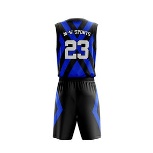 Maillot de basket-ball réversible en polyester 100% pour homme, ensemble d'uniformes d'entraînement respirants personnalisables, grande taille inclus - Product Image 2