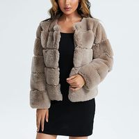 Poids lourd grande taille femmes haut court imperméable fourrure fausse fourrure veste dames coquille souple épais personnalisé femmes fourrure vestes respirant