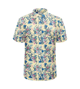 Camisa con botones para hombre, ropa informal de tela elástica resistente a las arrugas de poliéster, fabricante de Vietnam - Product Image 5