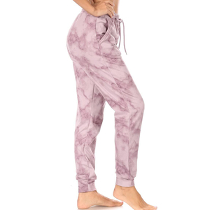 กางเกงวอร์มผ้าฟลีซสีชมพูอ่อนสำหรับผู้หญิง น้ำหนักเบา มีกระเป๋าข้าง ระบายอากาศได้ดี เป็นมิตรกับสิ่งแวดล้อม ป้องกันรอยยับ ปิดด้วยเชือกผูก เหมาะสำหรับฤดูหนาว - Product Image 3