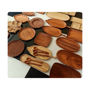 Plateaux de service en bois | Article fait à la main pour la cuisine et cadeau | Origine vietnamienne - Product Image 4