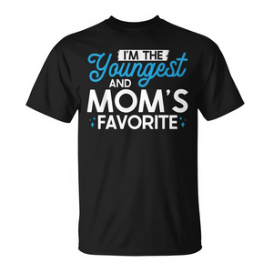 Maglietta promozionale personalizzabile preferita da fratello più piccolo e mamma - Product Image 3