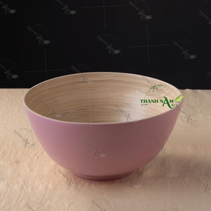 Recién llegado, cuenco de fruta de ensalada de bambú Natural ecológico personalizado para cocina, Picnic, restaurante, uso OEM, plato para servir - Product Image 2