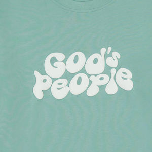 2025 été couleur unie 100% coton personnalisé hommes t-shirt bouffée impression moussant artisanat marque Design petit Logo - Product Image 3