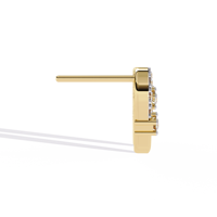 Pendientes de Oro Sólido de 14K con Diamantes Cultivados en Laboratorio, Corte Brillante, Color E, Claridad VVS VS, 0.24 Quilates, Certificados por IGI, Modernos y Elegantes para Mujer