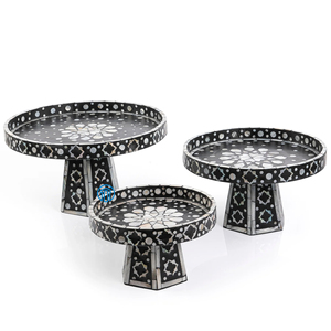 Elevate Your Home Decor Mother of Pearl Stand Handmade MOP <b>Shell</b> Cake Stand Capiz <b>Shell</b> <b>Chocolate</b> Stand Made in Vietnam - Product Image 1
