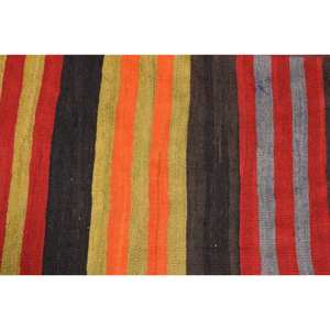 Moderno rojo naranja 1,9X10,6 pies Alfombra de lana turco gran área rectángulo pasillo patrón látex respaldo nuevo para dormitorio sala de estar - Product Image 5