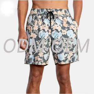 Venta al por mayor de verano de secado rápido comodidad, cintura elástica cordón nadador hombres natación corto - Product Image 2