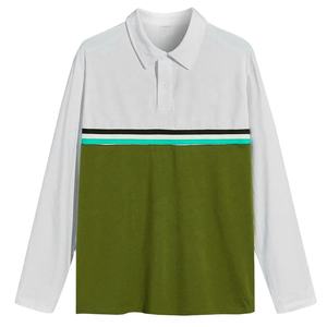 Offre Spéciale 2026 – T-shirt Homme Manches Longues Décontracté Couleur Unie 100% Coton Respirant Col Tricoté Tendance et Confortable - Product Image 1