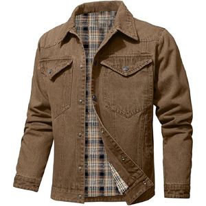 แจ็คเก็ตวินเทจฤดูหนาวผู้ชายพร้อมคอปกตั้งและแขนยาว - Product Image 1