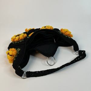 Hot-selling Wholesale Custom Handmade Crochet Sunflower Decorative <b>Clutch</b> Bag for Women's Everyday Use - Product Image 4