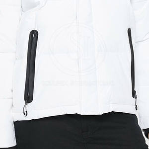 Meilleure vente Veste à bulles pour homme Style High Street avec col montant Couleur unie Lavable Motif de lettres Mode hivernale - Product Image 6