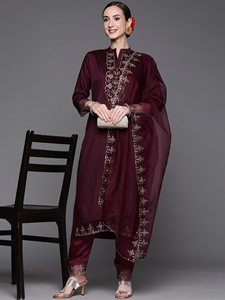נשים ויסקוזה מסורתי תערובת <span class=keywords><strong>kurta</strong></span> סט סדרה רקומה שמלה פקיסטנית רקומה שמלה פקיסטנית - Product Image 4