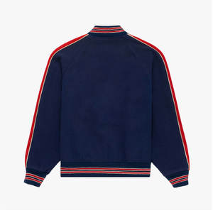 Chaqueta de invierno personalizada Lettermen, de secado rápido, mangas completas, lona fina, cuello alto, cómoda para hombres - Product Image 2