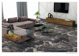 Carreaux de porcelaine de qualité supérieure, noir onyx brillant, 60*120 - Product Image 3