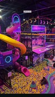 Aire de jeux intérieure, équipement de jeu souple, fosse à balles, toboggan, trampoline, violet, résidentiel, jouets pour bébés et enfants, parc d'aventure sportif, sans BPA