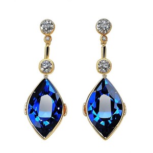 Boucles d'oreilles pendantes en argent sterling 925 faites à la main en plaqué or - Product Image 6