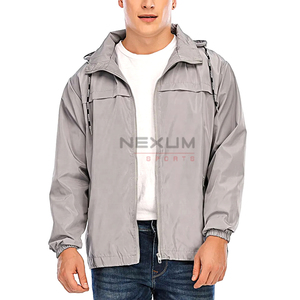2025 chaquetas cortavientos personalizadas para hombre impermeables con capucha a prueba de agua rompevientos abrigo informal ropa masculina chaquetas de otoño - Product Image 1