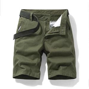 Short cargo personnalisé de meilleure qualité pour hommes avec poche latérale Short cargo ample à six poches pour hommes avec ceinture et fermeture éclair - Product Image 4