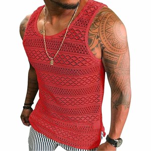 Camiseta sin mangas con tirantes y espalda en Y para hombre, chaleco de entrenamiento de culturismo, nuevo estilo personalizado subido por Dress Sports - Product Image 1