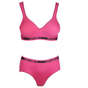 Conjunto de Sujetador Deportivo para Mujer (Z-166) - Rosa Oscuro - Product Image 1
