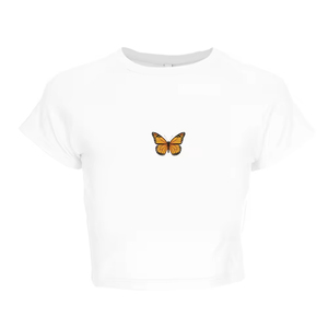 2024 Personalized Women's Custom Logo Printed Cropped <b>Tops</b>, in Stock Breathable Crop <b>Top</b> Women's T-shirt Custom Crop <b>Tops</b> - Product Image 3