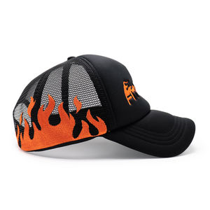 Gorras de camionero de malla de espuma Diseña tu propio logotipo bordado Sombreros de llama personalizados - Product Image 2