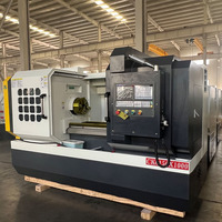 Torno CNC de Cama Plana Automático CK6150, Horizontal, de un Solo Husillo, con Diámetro de 80 mm, Removedor de Virutas por Cadena, para Trabajos de Corte de Metal