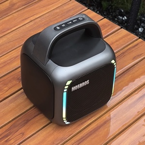 مكبر صوت حفلة Karabox Mosbros مع نظام ستيريو لاسلكي حقيقي-استمتع بجهير قوي وثلاثي واضح-مكبر صوت كبير محمول - Product Image 2