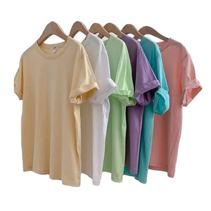 T-shirt oversize pour hommes en pur coton délavé avec épaules tombantes Streetwear T-shirt blanc pour hommes à la mode imprimé ample - Product Image 1