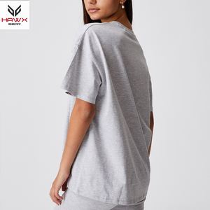 OEM personalizado de alta calidad 100% algodón lavado ácido camiseta mujer Unisex manga corta Oversize Street Top con estampado de verano patrón - Product Image 3