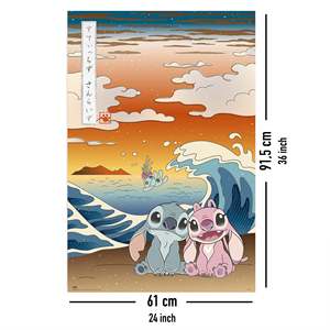 For Disney Japan Stitch <b>Poster</b> Made of Paper for Wall Decor - Product Image 5