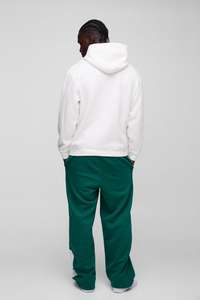 Gris foncé lourd 100% coton polaire doublé pantalon de survêtement respirant mi-taille cordons personnalisé bouffée impression homme pantalon - Product Image 2