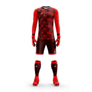 Maillots de gardien de but personnalisés, uniformes sublimés, nom, numéro, logo d'équipe, 100% polyester, séchage rapide, léger, uniforme de football pour adulte - Product Image 2