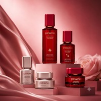 Set Botol Serum Formula Kosmetik Kaca Dasar Tebal Sablon Sutra Kustom Cetakan Khusus