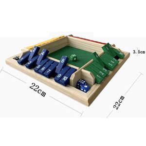 Juego de caja de cierre de 4 lados, número de tablero de madera, juguete de dados para beber, fiesta KTV | Juguetes y pasatiempos | Juegos de mesa y juegos tradicionales - Product Image 6