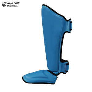 Protectores de Espinilla y Empeine de MMA Personalizados al por Mayor, Protectores de Espinilla de Kick Boxing Hechos de PU y Cuero para Protección, Diseña el Tuyo - Product Image 2