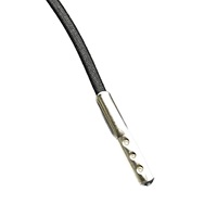 Dapat disesuaikan kabel elastis poliester kepang 2mm ramah lingkungan dengan ujung logam untuk tas pakaian sepatu tekstil rumah
