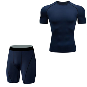 Premium MMA Rash Guard & Shorts Set <b>Stretch</b> Lightweight Quick Dry Rash Guard Sets for <b>Men</b> - Product Image 6