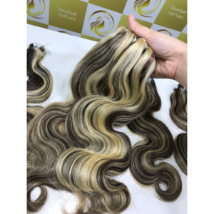 วิกผมลอนแบบมีลูกไม้ด้านหน้าทำจากเส้นผมจริงสองชั้น - Product Image 5