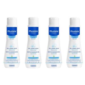 Mustela Gel detergente delicato per neonati Shampoo 200 ml 4 scatole