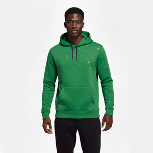 เสื้อฮู้ดสวมหัวสำหรับผู้ชายแฟชั่นโอเวอร์ไซส์พิมพ์ลายจุดสีขาว2025 - Product Image 6