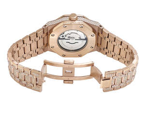 นาฬิกาสแตนเลสสตีลใส่ได้ทั้งชายและหญิงสุดหรูทันสมัยพร้อมจอแสดงผลแบบแอนะล็อกกลไกการเคลื่อนไหวแบบไม่มีน้ำ - Product Image 3