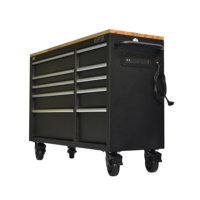 Gabinete de Herramientas con 10 Cajones, OEM, MOQ Bajo, Carro Rodante con Cerradura con Llave, Acero con Recubrimiento en Polvo, Capacidad de Carga de 680 kg, para Mecánicos y Garajes