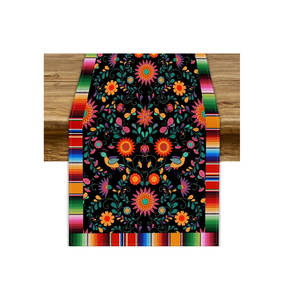 Fashionable 100% Pure Cotton Table Runner Colorful Luxury Design, Custom Embroidered with Logo - Product Image 5