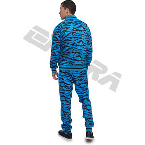 Ensemble de survêtement pour homme avec fermeture éclair intégrale et col montant, conçu pour l'entraînement sportif, la course quotidienne, le confort et un style actif - Product Image 3